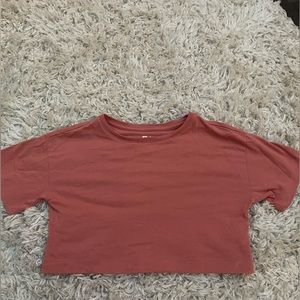 FREE ASSEMBLY Boxy Workout Crop Top